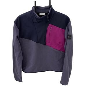 Columbia Lodge Hybrid Colorblock Half-Zip Pullover Sweatshirt ~ Women's MD